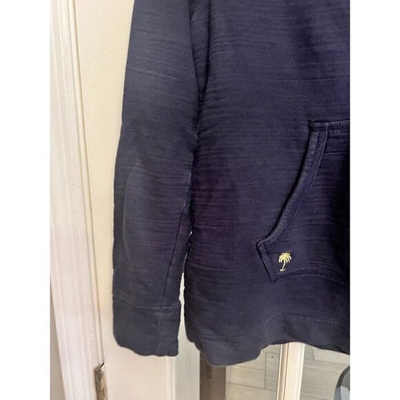 Lilly Pulitzer 1/4 Gold Zip Pullover Size Small Long Sleeve Pocket Blue.     P - Picture 2 of 6
